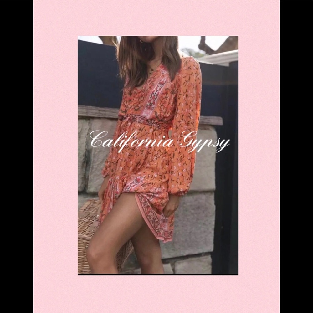 Floral Drawstring Mini Dress - Picture 9 of 15